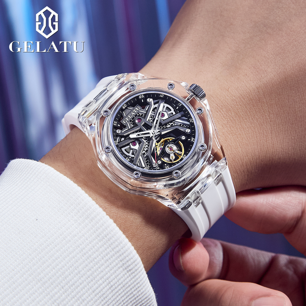 GELATU 8002 Automatic Mechanic - Luxury Watch Leather Strap 리뷰 및 가격
