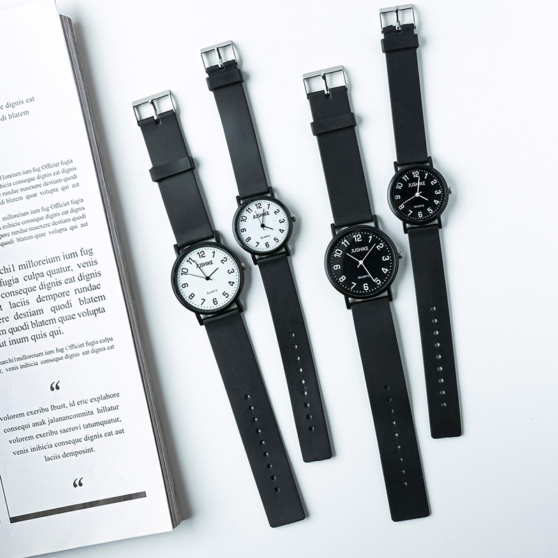 Simple Black Watch Quartz Watc - Luxury Watch Leather Strap 리뷰 및 가격