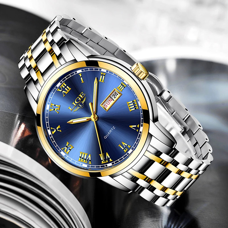 LIGE Brand Top Luxury Quartz M - Luxury Watch Collection Box 리뷰 및 가격