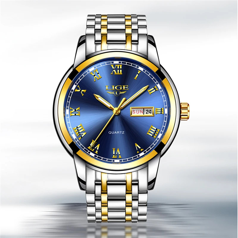 LIGE Brand Top Luxury Quartz M - Luxury Watch Collection Box 리뷰 및 가격